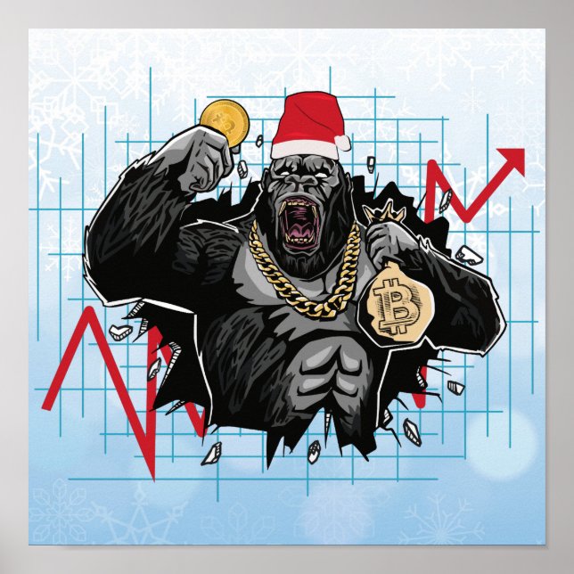Jul Bitcoin Börs Poster (Framsidan)