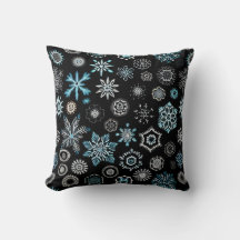 Jul Blå Snöflingor