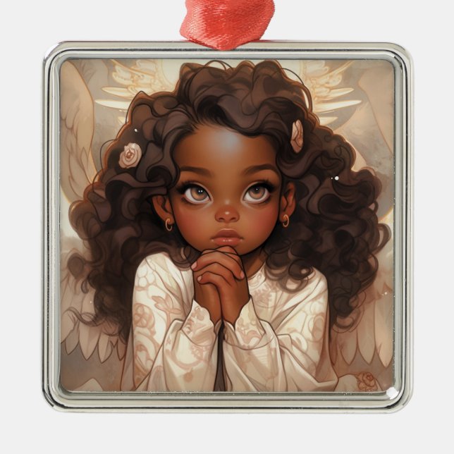 Jul Black Angel Elegance Julgransprydnad Metall (Framsidan)