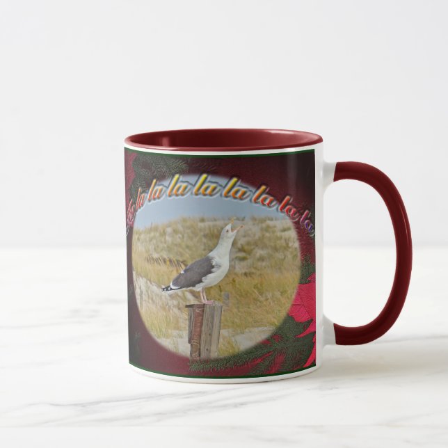 Jul Black Backed Gull jul Caroling Mugg (Höger)