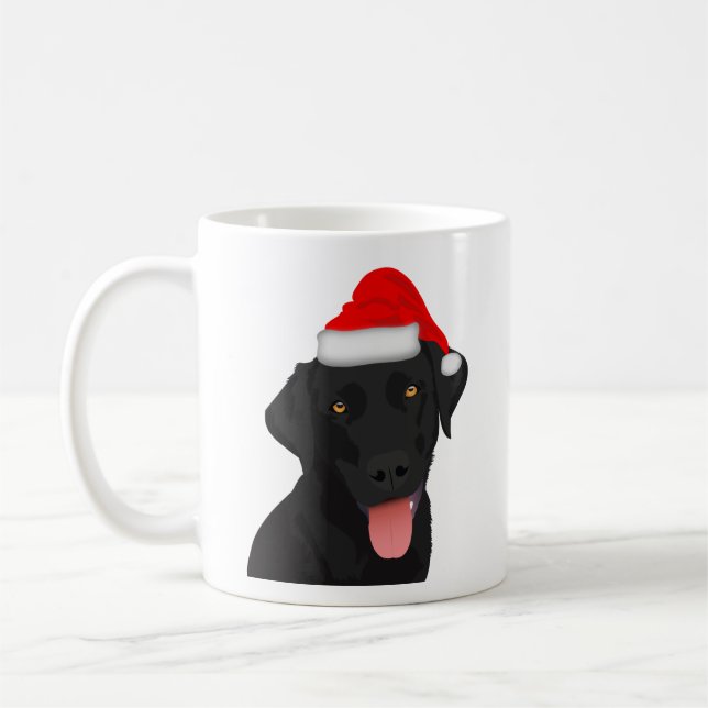 Jul Black Labrador Retriever Kaffemugg (Vänster)