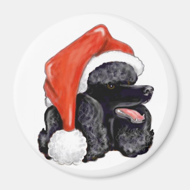 Jul Black Pudel Magnet (Framsidan)