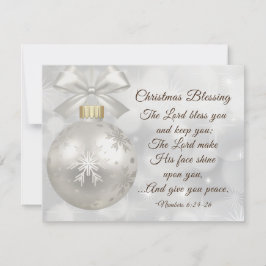 Jul Blad the Lord Bless You Bible Flat Kort