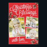 Jul Blessens Helgdag Fotokort Julkort<br><div class="desc">Fira säsongen med detta moderna och snyggt helgdag kort från Berry Berry Sweet. Besök WWW.BERRYBERRYSWEET.COM om du vill ha mer av vår snyggt-helgdag.</div>