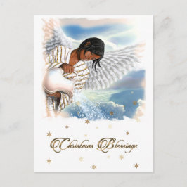 jul Blessings African American Angel Helg Vykort