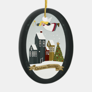 Jul Blessings Angel Ornament