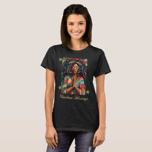 Jul Blessings Black Woman Praying T Shirt