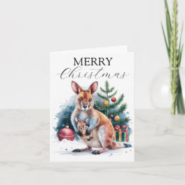 Jul Blessings från Australiens hjärta Kort