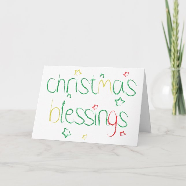 Jul Blessings Helgkort (Framsida)