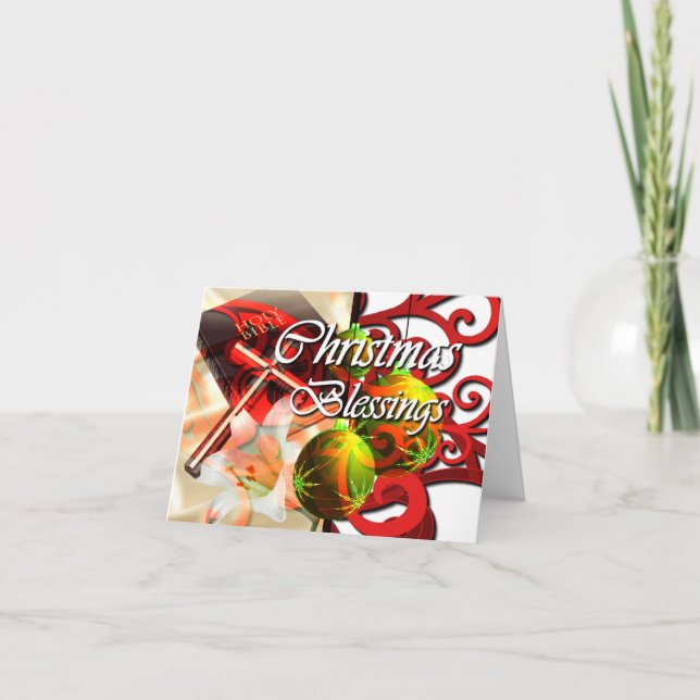 Jul Blessings Helgkort (Framsida)