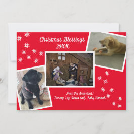 Jul Blessings Julkort