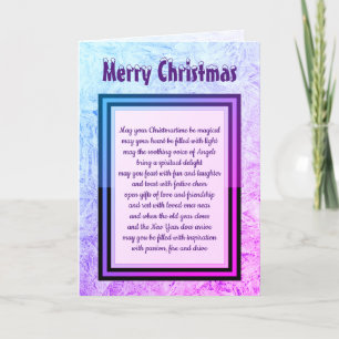 Jul Blessings-lila-frostdesign Kort