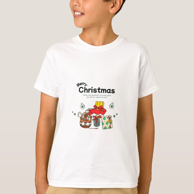 Jul Blessings och Goodwill T Shirt (Framsida)