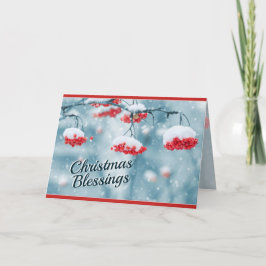 Jul Blessings, Psalm 29:11 Bible Verse Helgkort