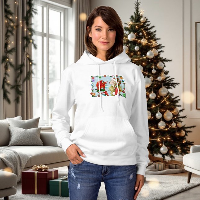 Jul Blonde Elf Red Dragon Fantasy T Shirt (Skapare uppladdad)