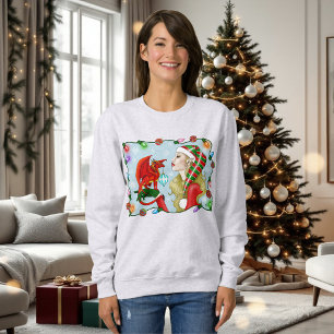 Jul Blonde Elf Red Dragon Fantasy T Shirt