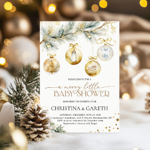 Jul Boho Merry Little Baby Shower Inbjudningar