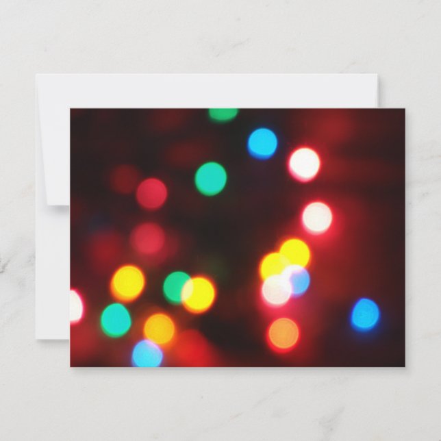 Jul Bokeh Julkort (Framsida)