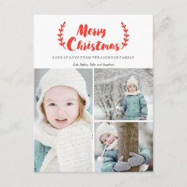Jul | Bokstavsdesign | Högtidlig Fotokort Helg Vykort