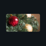 Jul boll adressetikett<br><div class="desc">Jul boll</div>