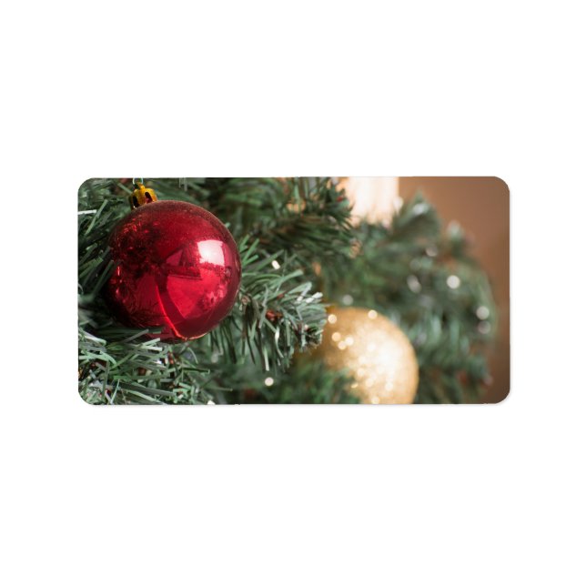 Jul boll adressetikett (Framsidan)