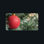 Jul boll adressetikett<br><div class="desc">Jul boll</div>