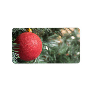 Jul boll adressetikett