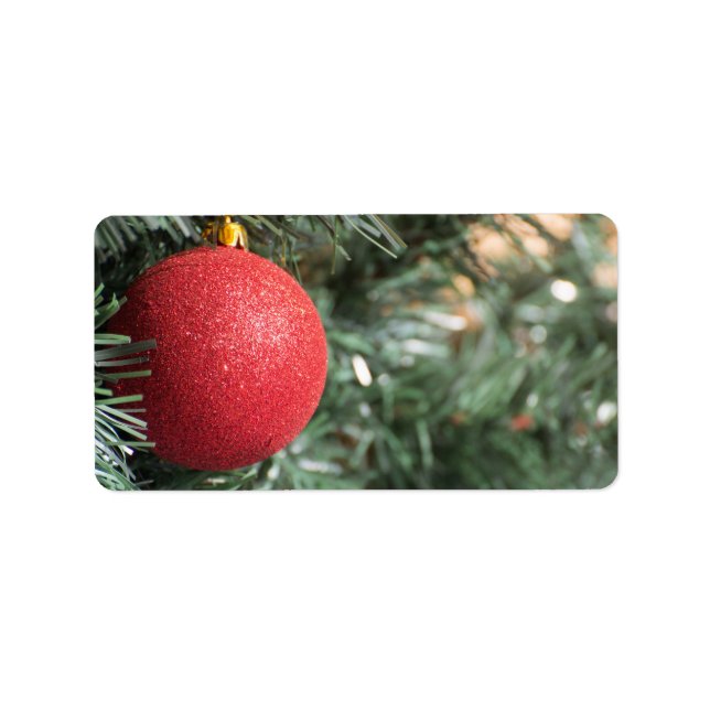 Jul boll adressetikett (Framsidan)