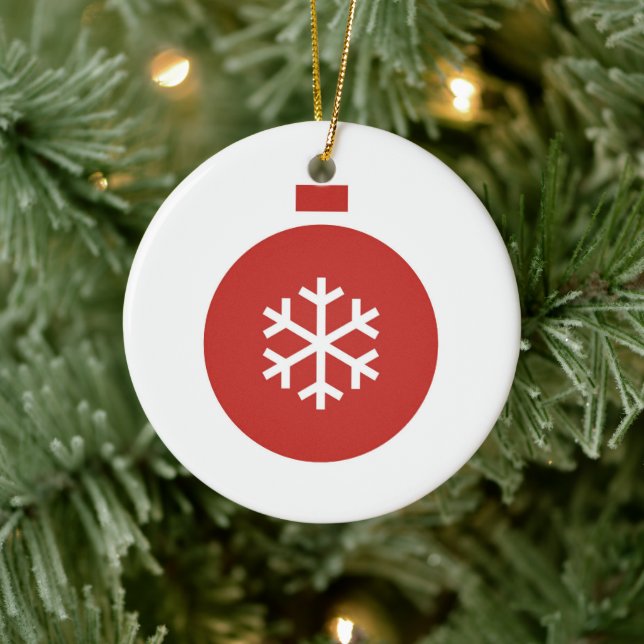 jul Boll Ceramic Ornamic Julgransprydnad Keramik (Träd)