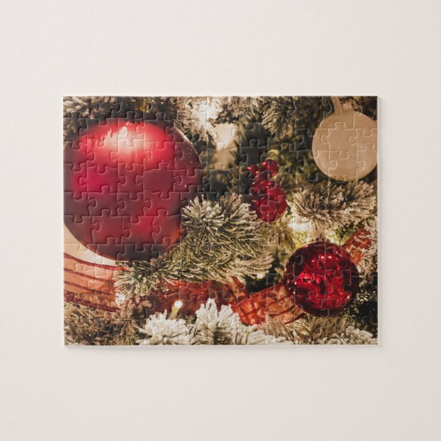 Jul Boll Red Jigszle Puzzle Pussel (Horisontell)