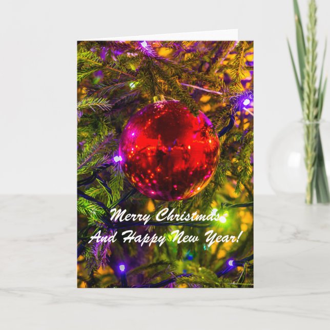 Jul Boll Red Spruce Helgkort (Framsida)