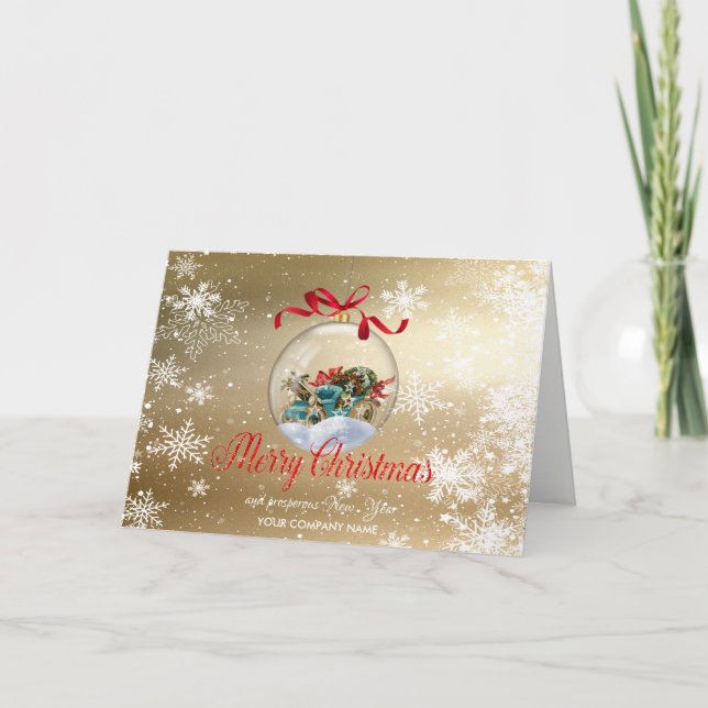 Jul Boll Retro Cra Company Hälsning Helgkort (Framsida)