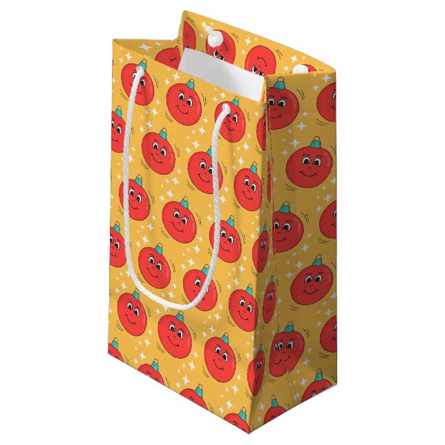 Jul boll smiley retro tecknade figurer (Framsidan Vinklad)