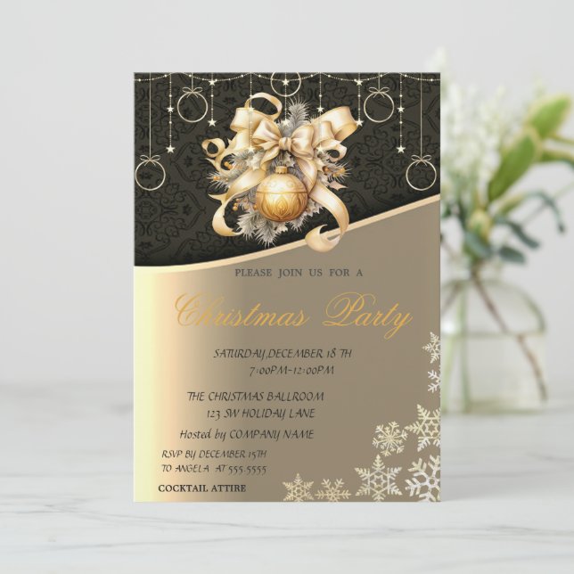 Jul Bollar,Bow Corporate jul Party Inbjudningar (Stående Fram)