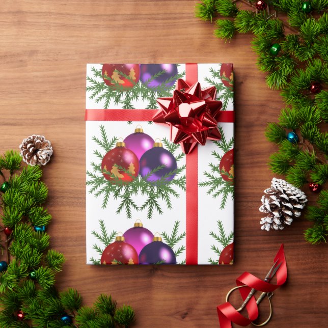 Jul bollar dekan presentpapper (Julgåva)