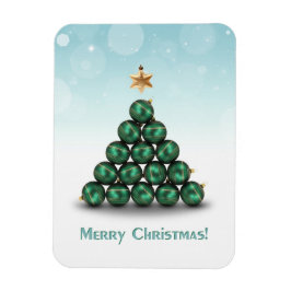 Jul Bollar i Träd Shape Magnet