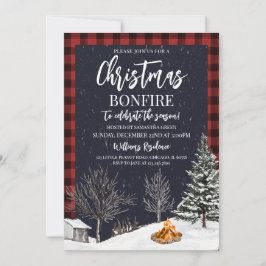 Jul Bonfire Party Inbjudningar
