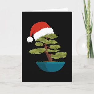 Jul Bonsai Träd Gåva Kort