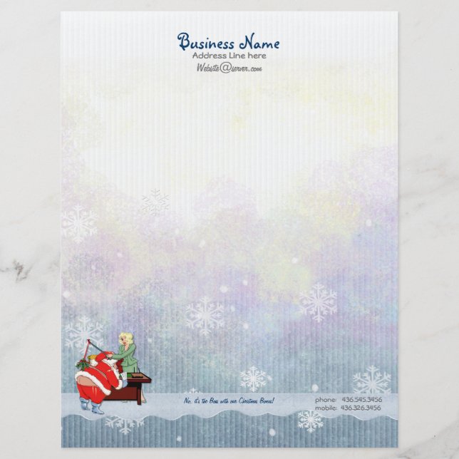 Jul Bonus Letterhead Brevhuvud (Framsida)