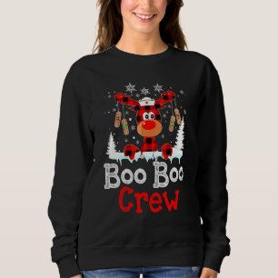Jul Boo Boo Crew Ren Nurs Buffalo Pläd T Shirt