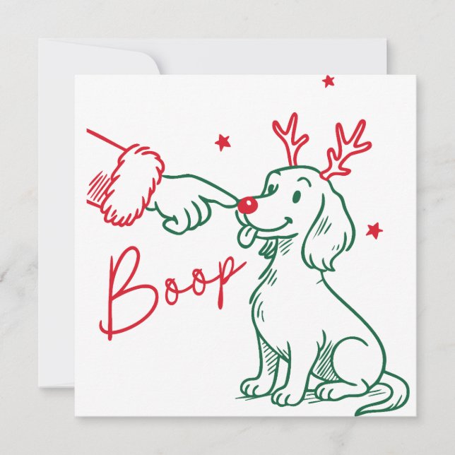 Jul Boop Dachshund Hund (Framsida)