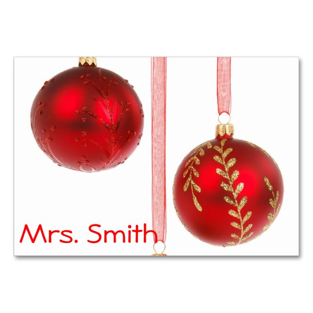 Jul Bord-kort Bordsnummer (Framsidan)