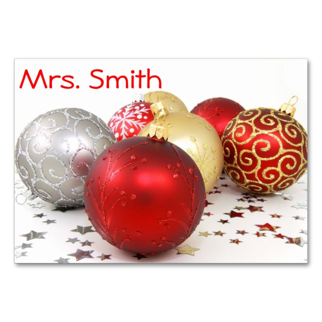 Jul Bord-kort Bordsnummer (Framsidan)