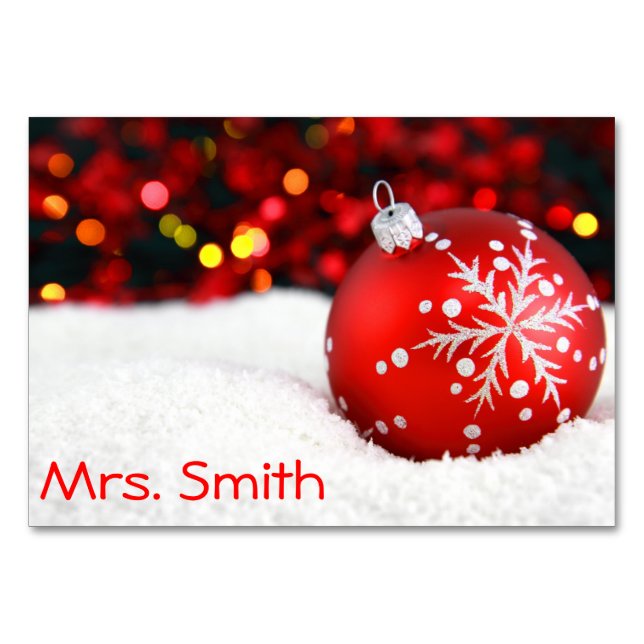 Jul Bord-kort Bordsnummer (Framsidan)