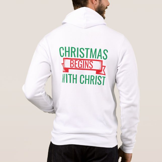 Jul börjar med Kristus-15523 T-Shirt (Baksida)