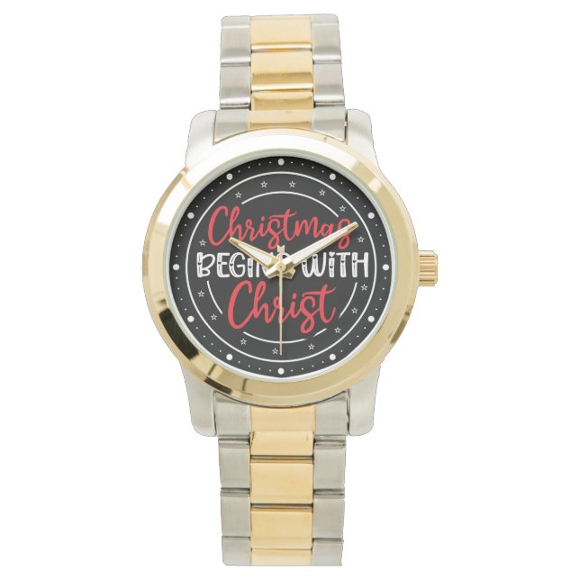 Jul Börjar Med Kristus-65772 Armbandsur (Framsida)