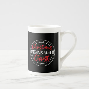Jul Börjar Med Kristus-65772 Benporslin Mugg