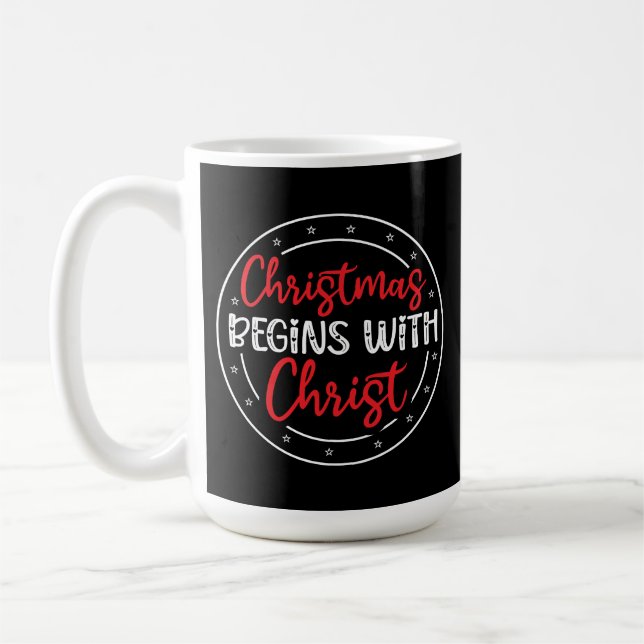 Jul Börjar Med Kristus-65772 Kaffemugg (Vänster)
