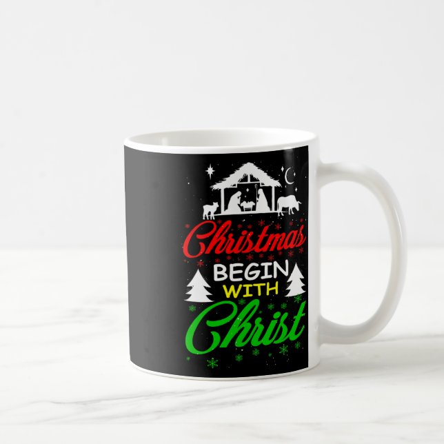 Jul Börjar Med Kristus  Kaffemugg (Höger)