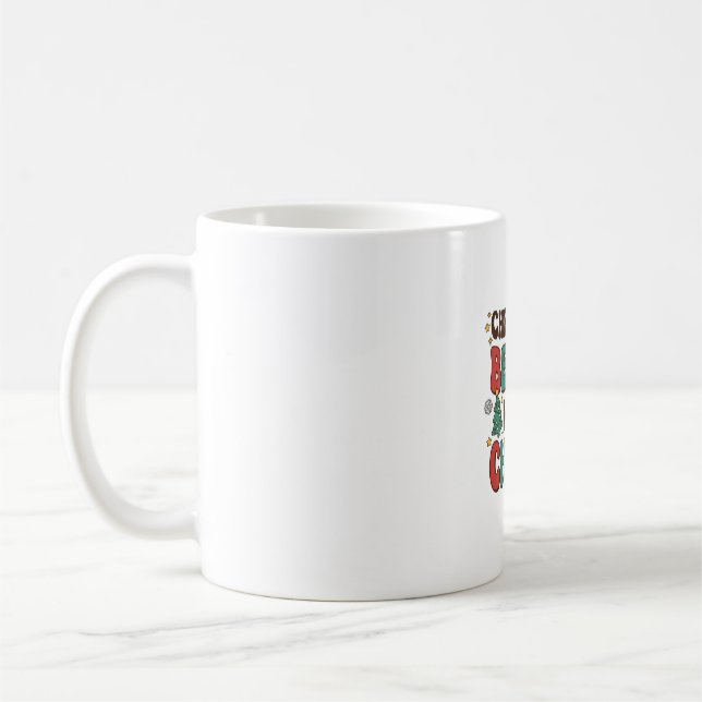 Jul Börjar Med Kristus Santa Träd Design Kaffemugg (Vänster)